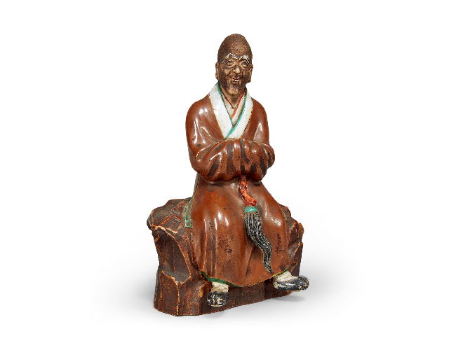 民国    紫金釉罗汉